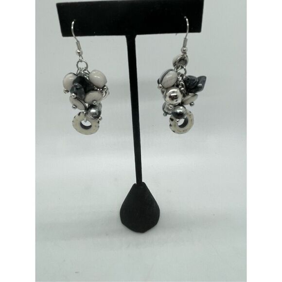 Bundle Lot Vintage Costume Pierced Earrings 5 pair - Picture 8 of 11